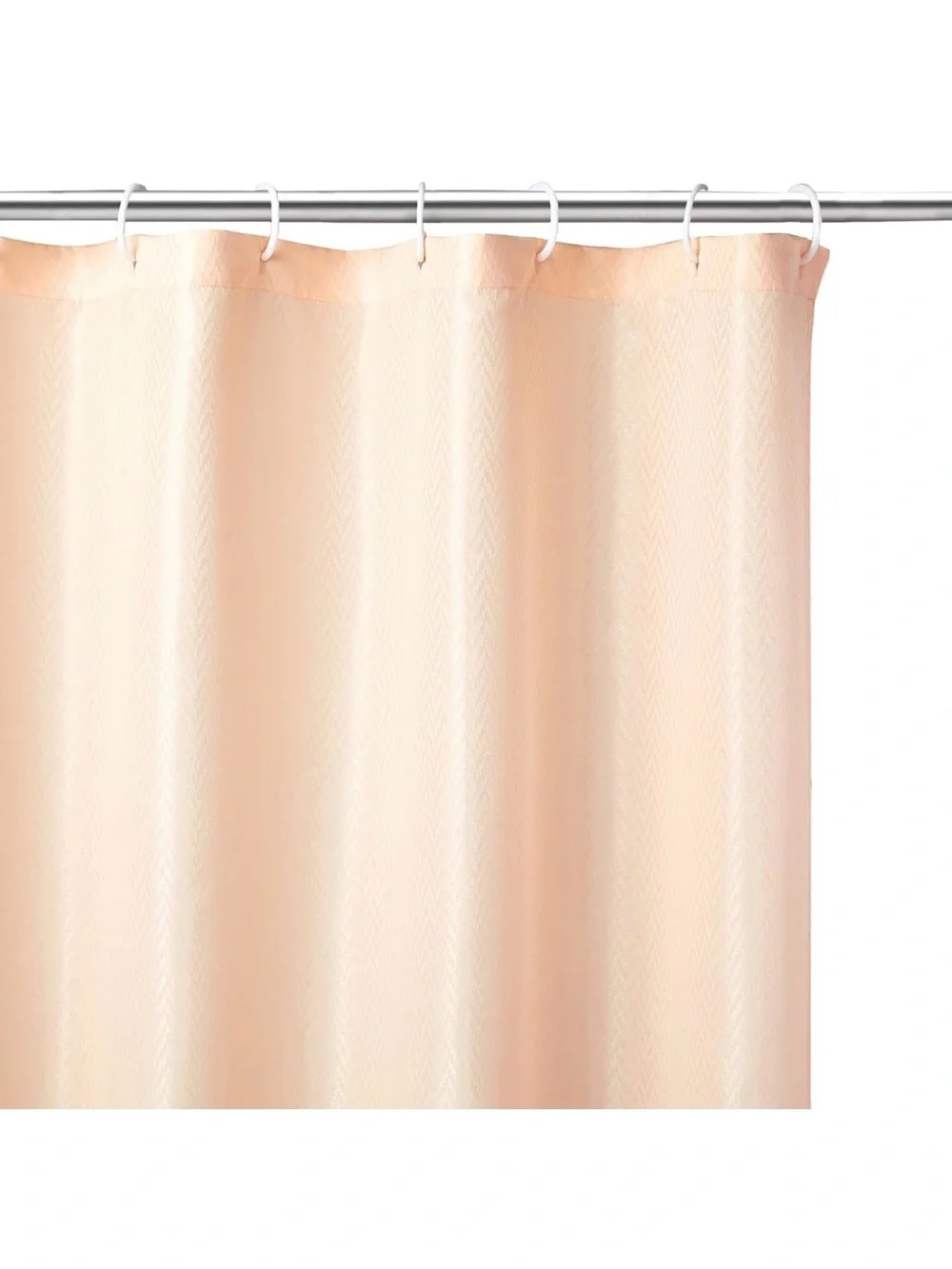 iDesign Pink Fabric Shower Curtain or Liner